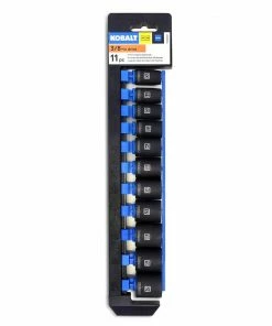 Kobalt Impact Sockets & Impact Socket Sets 11-Piece Metric 3/8-in Drive Set 6-Point Impact Socket Set