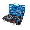 Kobalt Mechanics Tool Sets 154-Piece Standard (SAE) and Metric Combination Polished Chrome Mechanics Tool Set (1/4-in; 3/8-in)