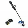 Kobalt Cordless Electric String Trimmers 80-Volt Max 16-in Straight Cordless String Trimmer with Attachment Capable and (Battery Included)