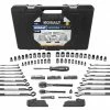 Kobalt Mechanics Tool Sets Universal 115-Piece Standard (SAE) and Metric Combination Matte Mechanics Tool Set (1/4-in; 3/8-in)