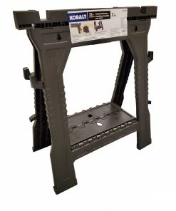 Kobalt Saw Horses 2-Pack 4.1-in W x 32-in H Plastic Saw Horse (1000-lb Capacity) -Kobalt Sales Store 05015203 scaled