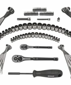 Kobalt Mechanics Tool Sets Universal 115-Piece Standard (SAE) and Metric Combination Matte Mechanics Tool Set (1/4-in; 3/8-in) -Kobalt Sales Store 05028175