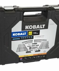 Kobalt Mechanics Tool Sets Universal 115-Piece Standard (SAE) and Metric Combination Matte Mechanics Tool Set (1/4-in; 3/8-in) -Kobalt Sales Store 07934418