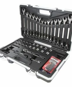Kobalt Mechanics Tool Sets Universal 67-Piece Standard (SAE) and Metric Combination Matte Mechanics Tool Set (3/8-in) -Kobalt Sales Store 08227543