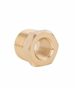 Kobalt Air Compressor Fittings NPT Brass Bushing Adapter 1/2-in (M) x 1/4-in (F) -Kobalt Sales Store 08614859
