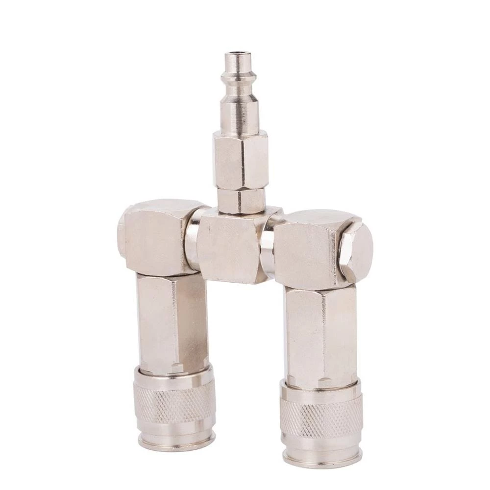 Kobalt Air Compressor Fittings Swivel Splitter 1/4-in Industrial 2 Kobalt Air Compressor Fittings Swivel Splitter 1/4-in Industrial - Image 2