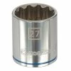 Kobalt Sockets & Socket Sets Metric 1/2-in Drive 12-point 27-mm Shallow Socket