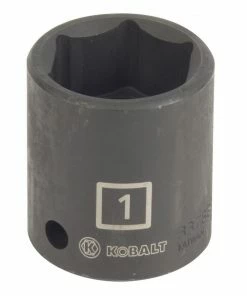 Kobalt Impact Sockets & Impact Socket Sets Standard (SAE) 1/2-in Drive 1-in 6-Point Impact Socket