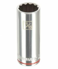 Kobalt Sockets & Socket Sets Standard (SAE) 3/8-in Drive 12-point 11/16-in Deep Socket