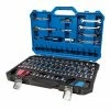 Kobalt Mechanics Tool Sets 129-Piece Standard (SAE) and Metric Combination Polished Chrome Mechanics Tool Set (1/4-in; 3/8-in)