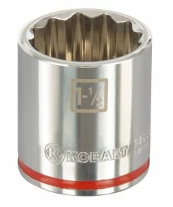 Kobalt Sockets & Socket Sets Standard (SAE) 1/2-in Drive 12-point 1-1/2-in Shallow Socket