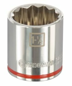 Kobalt Sockets & Socket Sets Standard (SAE) 1/2-in Drive 12-point 1-1/2-in Shallow Socket -Kobalt Sales Store 099198852805xl