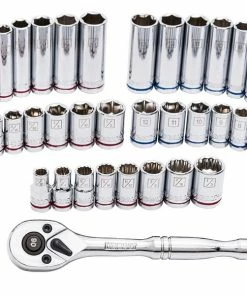 Kobalt Mechanics Tool Sets 129-Piece Standard (SAE) and Metric Combination Polished Chrome Mechanics Tool Set (1/4-in; 3/8-in) 14 Kobalt Mechanics Tool Sets 129-Piece Standard (SAE) and Metric Combination Polished Chrome Mechanics Tool Set (1/4-in; 3/8-in) -Kobalt Sales Store 09935437