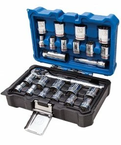 Kobalt Mechanics Tool Sets 24-Piece Standard (SAE) and Metric Combination Polished Chrome Mechanics Tool Set (3/8-in) 16 Kobalt Mechanics Tool Sets 24-Piece Standard (SAE) and Metric Combination Polished Chrome Mechanics Tool Set (3/8-in) -Kobalt Sales Store 10340574