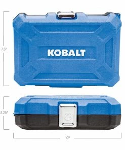 Kobalt Mechanics Tool Sets 64-Piece Standard (SAE) and Metric Combination Polished Chrome Mechanics Tool Set (1/4-in; 3/8-in; 1/2-in;) -Kobalt Sales Store 10409011