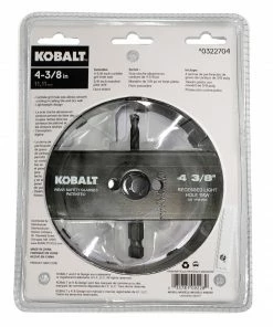 Kobalt Hole Saws & Kits 4-3/8-in Carbide-Grit Arbored Recessed Lighting Hole Saw -Kobalt Sales Store 10507469