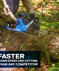 Kobalt Cordless Electric Chainsaws 80-Volt Max 18-in Brushless Cordless Electric Chainsaw 5 Ah (Battery & Charger Included) -Kobalt Sales Store 12049906