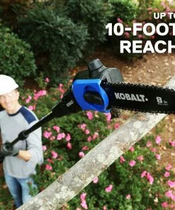 Kobalt Cordless Electric Pole Saws 40-Volt Max 8-in Cordless Electric Pole Saw (Battery & Charger Included) -Kobalt Sales Store 12234439