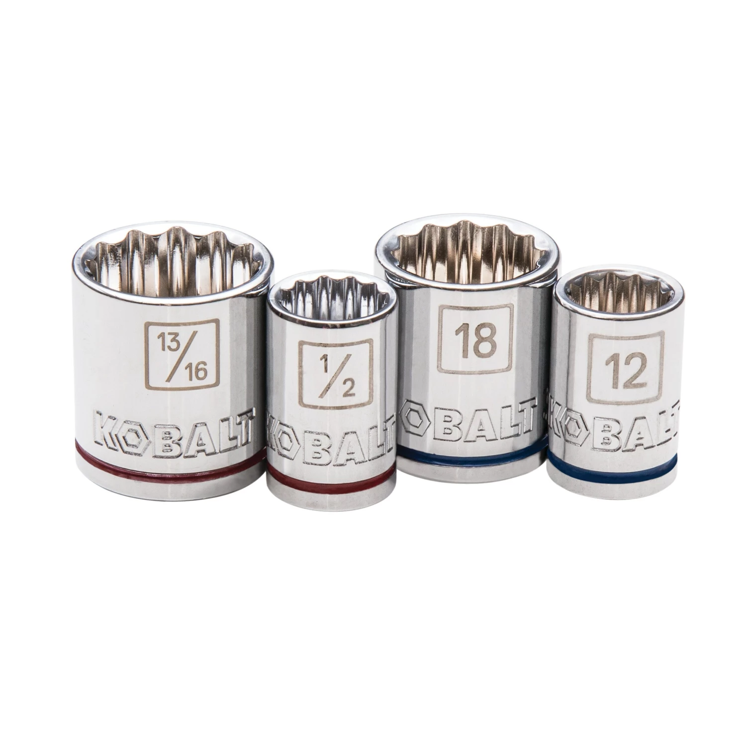 Kobalt Mechanics Tool Sets 40-Piece Standard (SAE) and Metric Combination Polished Chrome Mechanics Tool Set (3/8-in) 3 Kobalt Mechanics Tool Sets 40-Piece Standard (SAE) and Metric Combination Polished Chrome Mechanics Tool Set (3/8-in) - Image 3