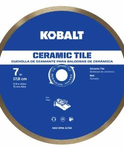 Kobalt Diamond Saw Blades 7-in Wet Ceramic Continuous Diamond Saw Blade