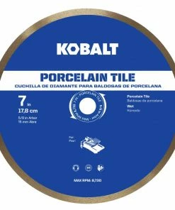 Kobalt Diamond Saw Blades 7-in Wet Porcelain Continuous Diamond Saw Blade