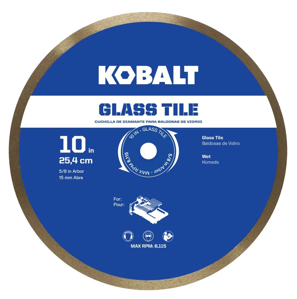 Kobalt Diamond Saw Blades 10-in Wet Glass Diamond Saw Blade 1 Kobalt Diamond Saw Blades 10-in Wet Glass Diamond Saw Blade