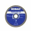 Kobalt Diamond Saw Blades 4-in Wet or Dry Porcelain Continuous Diamond Saw Blade