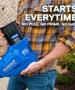Kobalt Cordless Electric String Trimmers 40-Volt Max 16-in Straight Cordless String Trimmer with Attachment Capable and (Battery Included) -Kobalt Sales Store 12534905