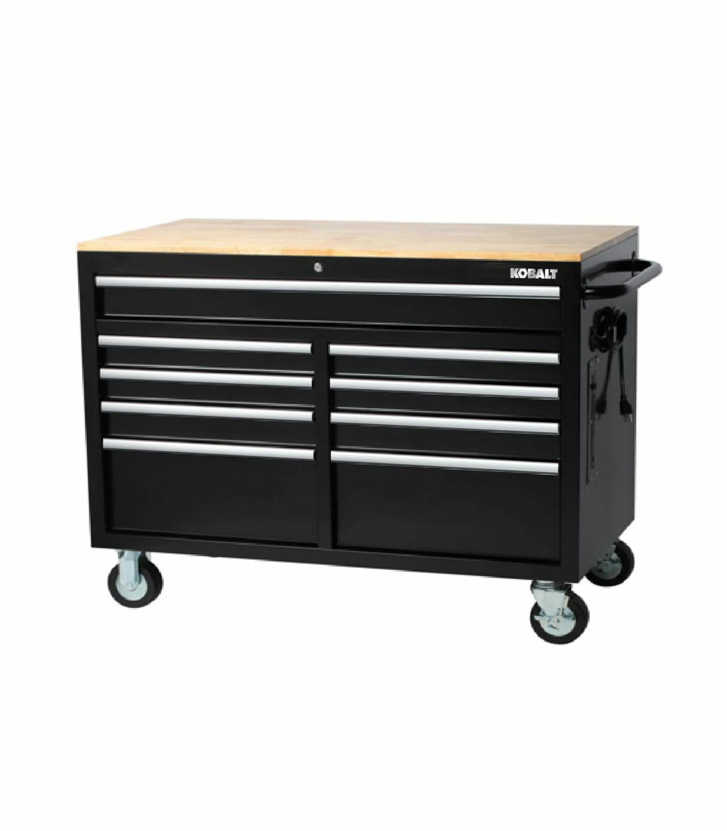 Kobalt Work Benches 46.1-in W x 37.2-in H 9-Drawer Rubber Work Bench 1 Kobalt Work Benches 46.1-in W x 37.2-in H 9-Drawer Rubber Work Bench
