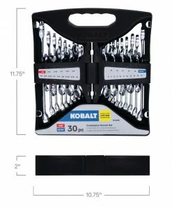 Kobalt Combination Wrenches & Sets 30-Piece Set 12-point Standard (SAE) and Metric Combination Standard Combination Wrench Set -Kobalt Sales Store 15484710 scaled