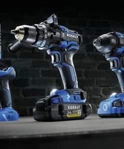 Kobalt Power Tool Combo Kits XTR 3-Tool 24-Volt Max Brushless Power Tool Combo Kit with Hard Case (2-Batteries Included and Charger Included) -Kobalt Sales Store 15485393 scaled