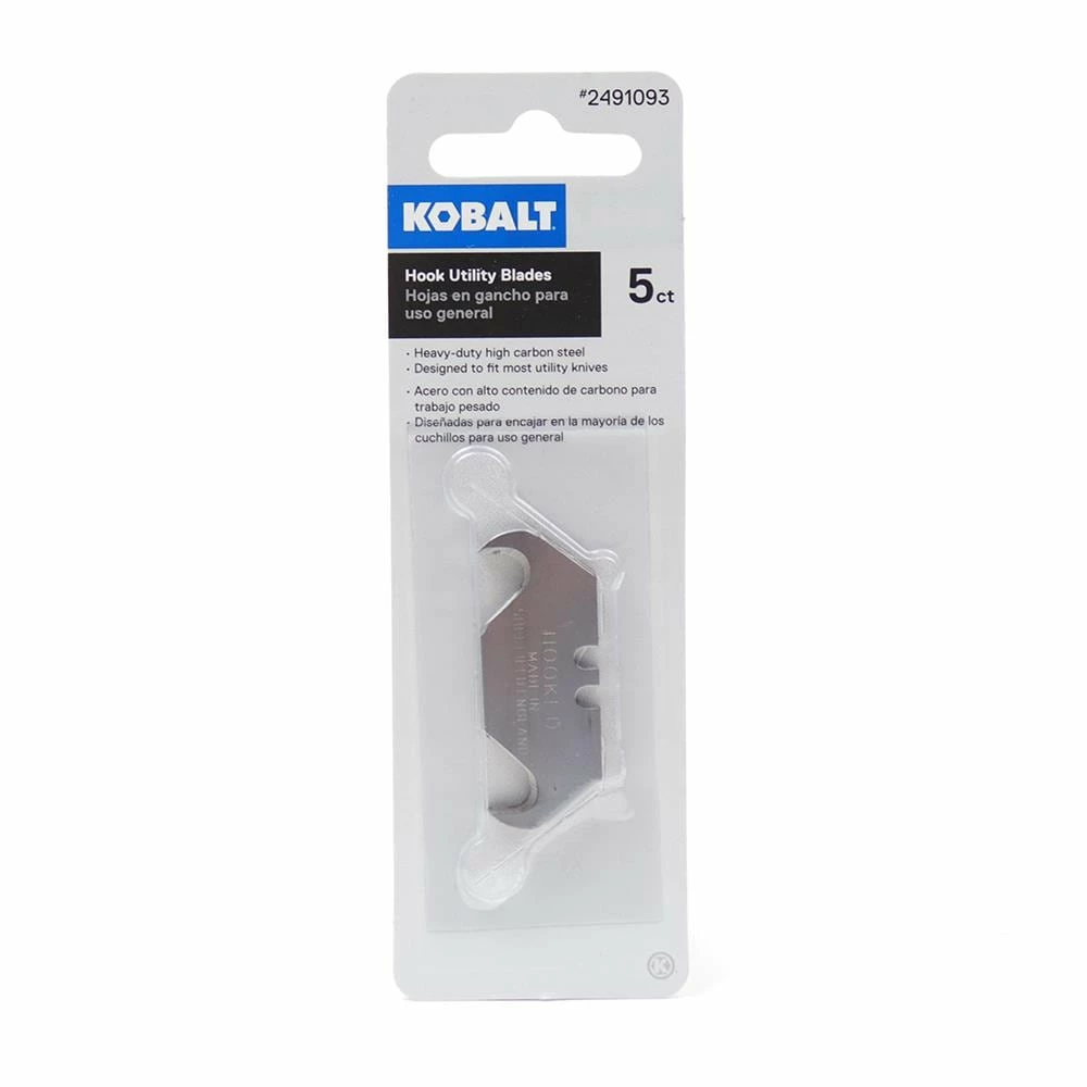 Kobalt Replacement Utility Blades Carbon Steel Hook Utility Razor Blade(5-Pack) 1 Kobalt Replacement Utility Blades Carbon Steel Hook Utility Razor Blade(5-Pack)