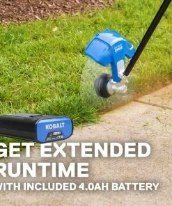 Kobalt Cordless Electric String Trimmers 40-Volt Max 16-in Straight Cordless String Trimmer with Attachment Capable and (Battery Included) -Kobalt Sales Store 15728282