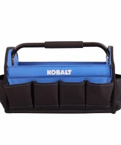 Kobalt Tool Bags Blue, Black Polyester 16-in Tool Tote