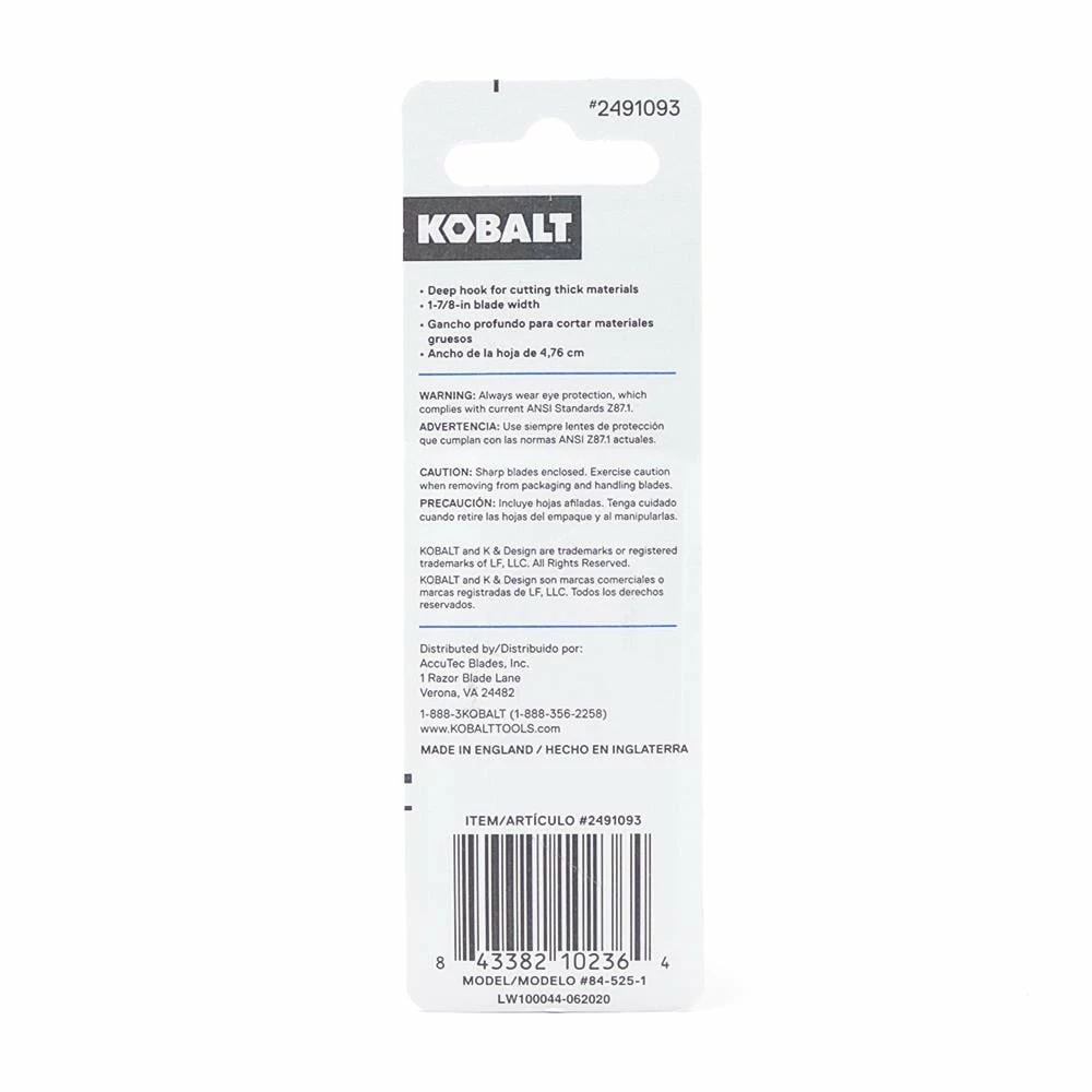 Kobalt Replacement Utility Blades Carbon Steel Hook Utility Razor Blade(5-Pack) 2 Kobalt Replacement Utility Blades Carbon Steel Hook Utility Razor Blade(5-Pack) - Image 2