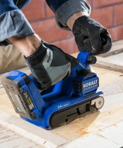 Kobalt Power Sanders Kobalt 24V MAX 24-Volt Brushless Cordless Variable Speed Belt Sander with Dust Management -Kobalt Sales Store 16709163