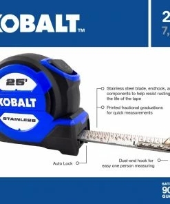 Kobalt Tape measures 25-ft Auto Lock Tape Measure -Kobalt Sales Store 16732140