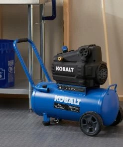 Kobalt Air Compressors 8-Gallon Single Stage Portable Electric Horizontal Air Compressor -Kobalt Sales Store 16738891