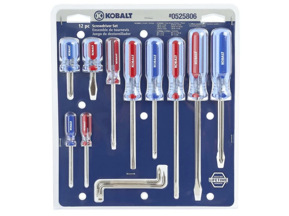 Kobalt Screwdrivers 12-Piece Acetate Handle Set Multi-bit Screwdriver Set 9 Kobalt Screwdrivers 12-Piece Acetate Handle Set Multi-bit Screwdriver Set - Image 9