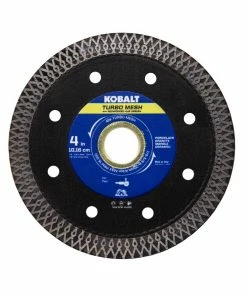 Kobalt Diamond Saw Blades 4-in Turbo Mesh Diamond Tile Saw Blade