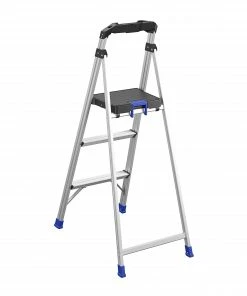Kobalt Step Stools 3-Step 250-lb Capacity Aluminum Foldable Step Stool -Kobalt Sales Store 17788332
