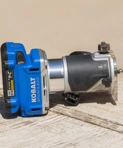 Kobalt Routers 24V MAX 1/4-in-Amp Variable Speed Brushless Trim Cordless Router (Tool Only) -Kobalt Sales Store 17869099