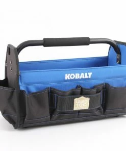 Kobalt Tool Bags Blue, Black Polyester 16-in