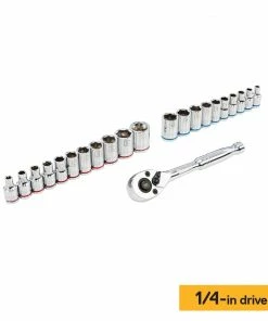 Kobalt Mechanics Tool Sets Centennial 100-Piece Standard (SAE) and Metric Combination Polished Chrome Mechanics Tool Set (1/4-in; 3/8-in) 15 Kobalt Mechanics Tool Sets Centennial 100-Piece Standard (SAE) and Metric Combination Polished Chrome Mechanics Tool Set (1/4-in; 3/8-in) -Kobalt Sales Store 40333059