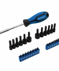 Kobalt Mechanics Tool Sets Centennial 100-Piece Standard (SAE) and Metric Combination Polished Chrome Mechanics Tool Set (1/4-in; 3/8-in) 17 Kobalt Mechanics Tool Sets Centennial 100-Piece Standard (SAE) and Metric Combination Polished Chrome Mechanics Tool Set (1/4-in; 3/8-in) -Kobalt Sales Store 40333064 scaled