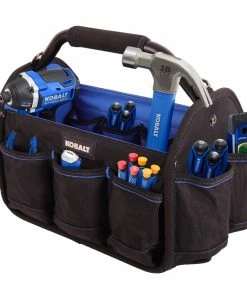 Kobalt Tool Bags Blue Black Polyester 15-in Tool Tote -Kobalt Sales Store 40642741 scaled