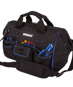 Kobalt Tool Bags Blue Black Polyester 18-in Cargo Bag -Kobalt Sales Store 40642748 scaled