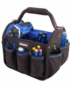 Kobalt Tool Bags Blue Black Polyester 12-in Tool Tote -Kobalt Sales Store 40642751 scaled