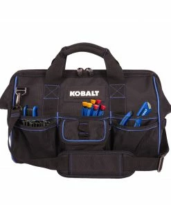Kobalt Tool Bags Blue Black Polyester 16-in Zippered Cargo Bag -Kobalt Sales Store 40642755 scaled