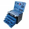 Kobalt Mechanics Tool Sets 250-Piece Standard (SAE) and Metric Combination Polished Chrome Mechanics Tool Set (1/4-in; 3/8-in)
